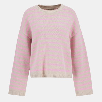 дамски,пуловер,дамски,плетени,дрехи,barbour,womens,rosie,striped,jumper,oat,chrry,blssm