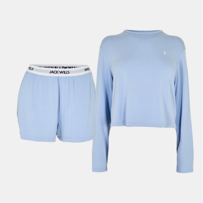 къси,панталони,дамски,пижами,дамски,облекла,размер,jack,wills,women's,pyjama,shorts,brunerra,blue