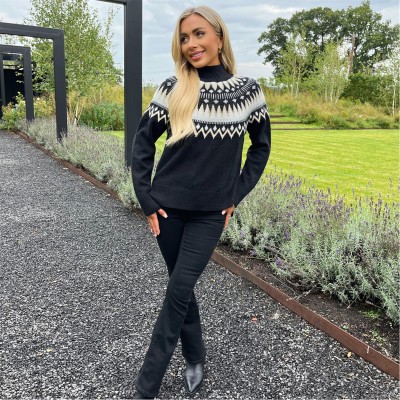 пуловер,дамски,плетени,дрехи,ax,paris,knitted,jumper,black