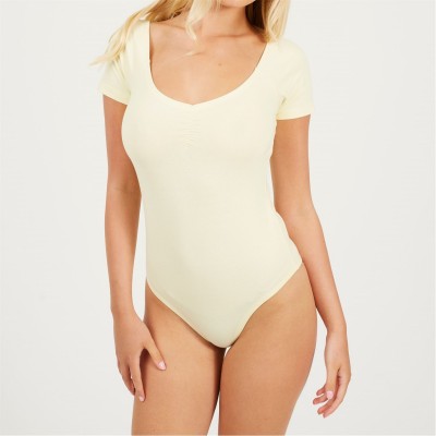 дамски,топове,brave,soul,bodysuit,with,gathered,detail,lemonade