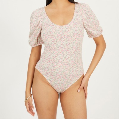 дамски,топове,brave,soul,floral,puff,sleeve,bodysuit,white,dtsy,flrl