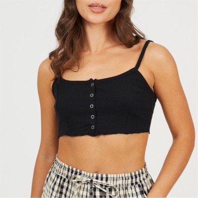 дамски,топове,brave,soul,through,crop,vest,black