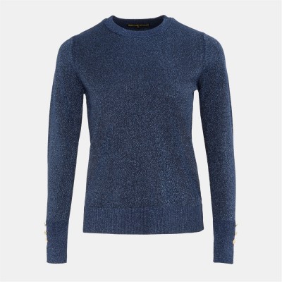 пуловер,дамски,плетени,дрехи,biba,biba,shimmer,jumper,ld61,navy