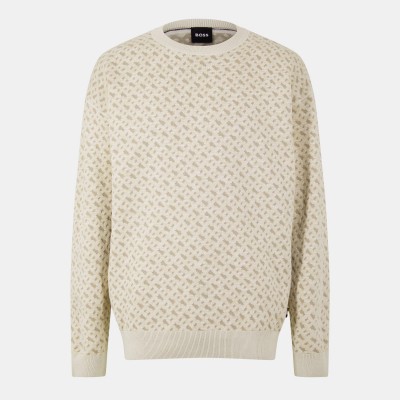 плетена,блуза,мъжки,пуловери,мъжки,тениски,boss,men,s,cjimino,crew,neck,cotton,knitted,top,open,white,131