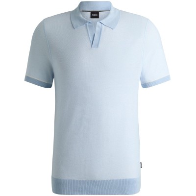 блуза,с,яка,мъжки,пуловери,мъжки,тениски,boss,men,s,hjianluca,knitted,polo,shirt,lt,pas,blue,450