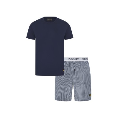 тениска,мъжки,пижами,lyle,and,scott,lyle,tee,and,short,sn54,peacoat,gingham