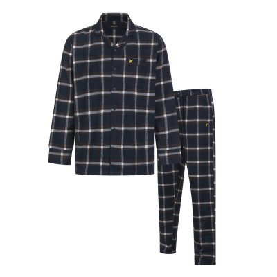 пижама,мъжки,пижами,lyle,and,scott,lyle,flannel,pyjama,sn54,peacoat,brown