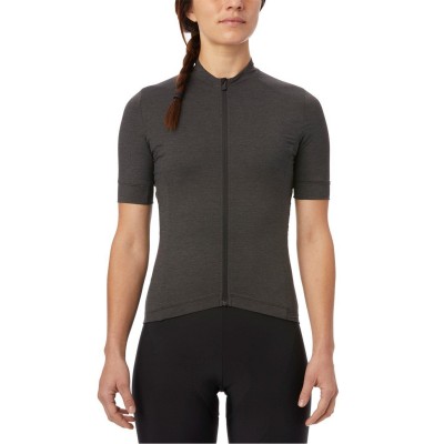 дамска,блуза,с,къс,ръкав,облекло,за,колоездене,giro,womens,new,road,short,sleeve,jersey,charcoal,heathr