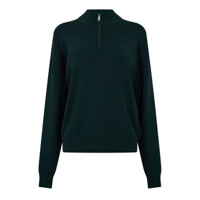 дамски,плетени,дрехи,jack,wills,quarter,zp,knit,jumpr,ld44,dark,green