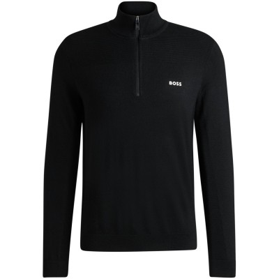пуловер,мъжки,пуловери,boss,men's,momentumx,qz,jumper,black,001