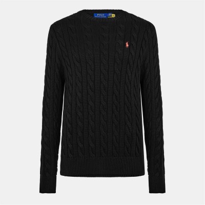 пуловер,мъжки,пуловери,polo,ralph,lauren,cable,knit,jumper,polo,black
