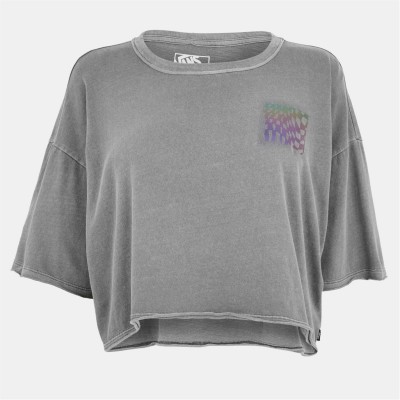 дамска,къса,блуза,дамски,топове,vans,mte,wildthorn,reflective,boxy,short,crop,top,womens,black
