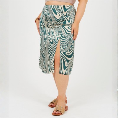 пола,дамски,облекла,размер,brave,soul,plus,size,swirl,print,skirt,with,side,split,&,button,detail,green,swirl