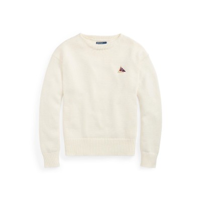 пуловер,мъжки,пуловери,polo,ralph,lauren,men,s,crew,neck,jumper,trophy,cream