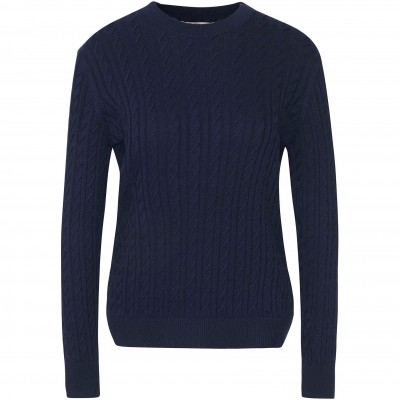 дамски,пуловер,barbour,womens,hartland,crew,neck,jumper,navy