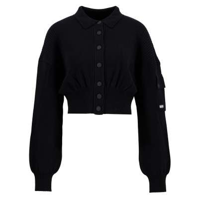 дамски,плетени,дрехи,barbour,international,womens,gigi,knitted,bomber,black