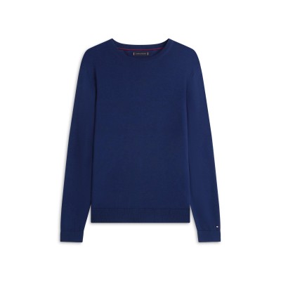 пуловер,мъжки,пуловери,tommy,hilfiger,men,s,crew,neck,jumper,navy,iris