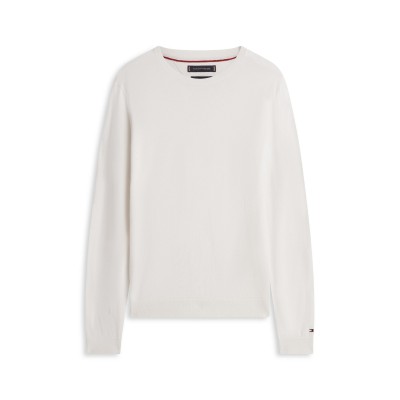 пуловер,мъжки,пуловери,tommy,hilfiger,men,s,crew,neck,jumper,ivory