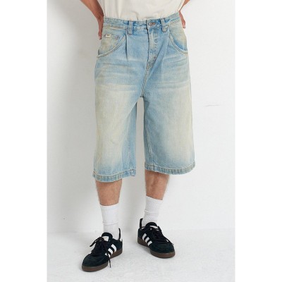 къси,панталони,мъжки,къси,панталони,the,ragged,priest,men,s,anchor,short,denim,shorts,light,blue