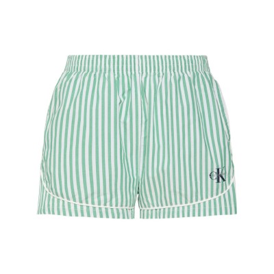 къси,панталони,дамски,пижами,calvin,klein,calvin,stripe,shorts,ld62,green,stripe
