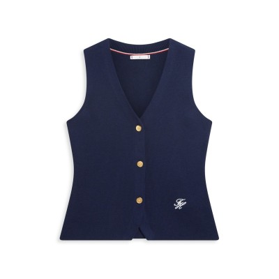 потник,дамски,плетени,дрехи,tommy,hilfiger,tommy,f,ndl,sw,vest,ld63,dark,night,navy