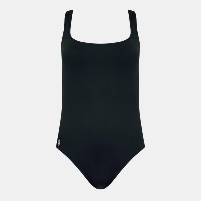 дамски,бански,костюми,polo,ralph,lauren,scoopback,one,piece,wwimsuit,black