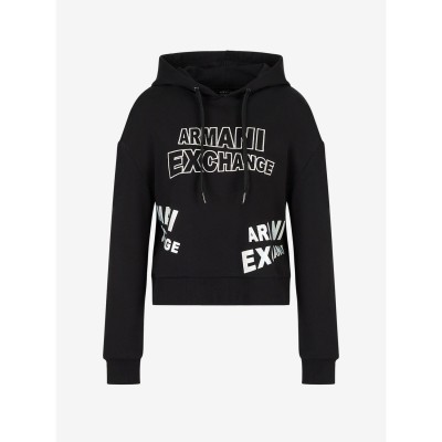 суичър,armani,exchange,pullover,hoodie,black