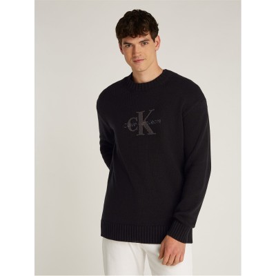 блуза,мъжки,пуловери,calvin,klein,jeans,chenille,monologo,sweater,ck,black