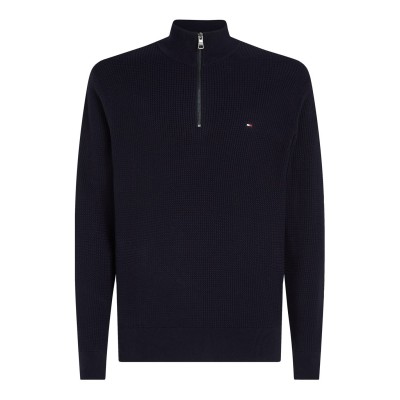 мъжки,пуловери,tommy,hilfiger,structure,zip,mock,desert,sky