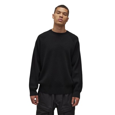 пуловер,мъжки,пуловери,y3,men's,3,stripe,knitted,crew,neck,jumper,black