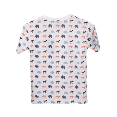 юношеска,тениска,детски,3/4,панталони,детски,тениски,trespass,safary,printed,t,shirt,juniors,white