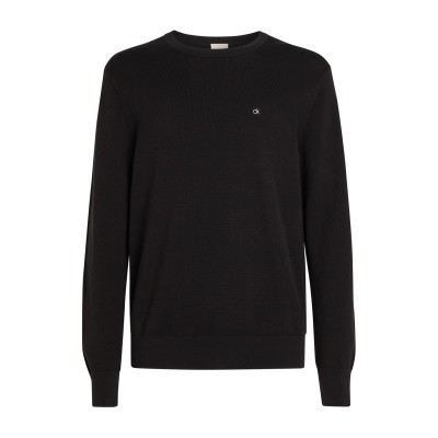 блуза,мъжки,пуловери,calvin,klein,micro,pique,structure,sweater,ck,black