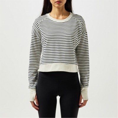 блуза,дамски,горнища,с,качулка,дамски,ежедневни,облекла,sweaty,betty,women's,after,class,long,sleeve,sweatshirt,lily,white,strp