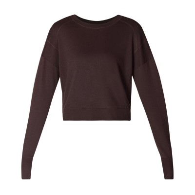 блуза,дамски,горнища,с,качулка,дамски,ежедневни,облекла,sweaty,betty,women's,after,class,long,sleeve,sweatshirt,cacao,brown