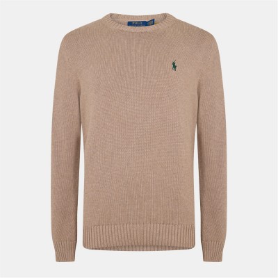 блуза,мъжки,пуловери,polo,ralph,lauren,crew,neck,knit,sweater,bronze,melange