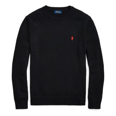 блуза,мъжки,пуловери,polo,ralph,lauren,crew,neck,knit,sweater,polo,black