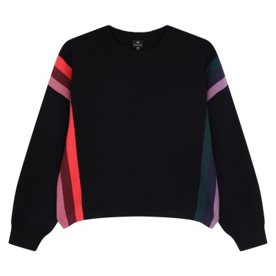 блуза,дамски,плетени,дрехи,ps,paul,smith,navy,knitted,crew,neck,sweater,black