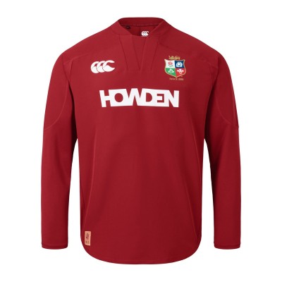 мъжки,тениски,ръгби,облекла,canterbury,british,and,irish,lions,drill,top,adults,red,dahlia