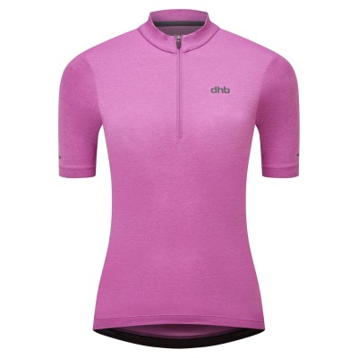 блуза,с,къс,ръкав,дамски,топове,облекло,за,колоездене,dhb,women's,quarter,zip,short,sleeve,jersey,2.0,cattleya,orchid