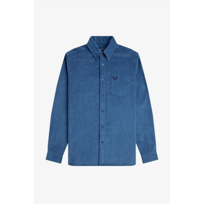 облекла,на,разпродажба,мъжки,ризи,fred,perry,mens,long,sleeve,corduroy,shirt,midnight,f57