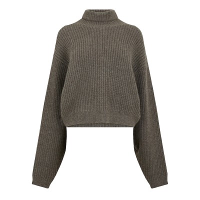 блуза,дамски,горнища,с,качулка,дамски,ежедневни,облекла,fear,of,god,essentials,women's,waffle,cropped,sweatshirt,heather,gray