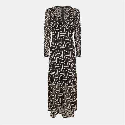 рокля,дамски,поли,и,рокли,french,connection,women's,diandra,tea,dress,black,cream