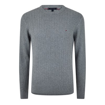 пуловер,мъжки,пуловери,tommy,hilfiger,men's,herringbone,crew,neck,jumper,heather,p91