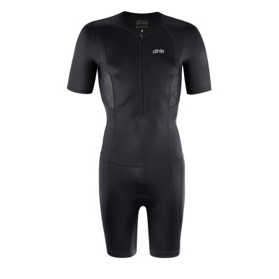 dhb,hydron,men's,short,sleeve,tri,suit,black