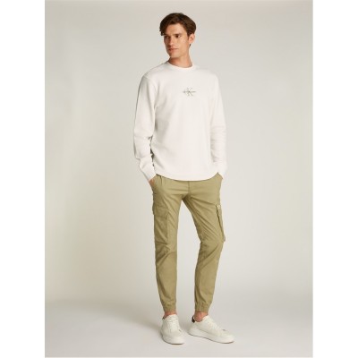 мъжки,пуловери,calvin,klein,jeans,monologo,waffle,ls,tee,ivory