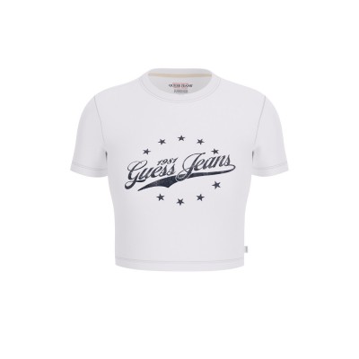 дамски,топове,guess,star,baby,tee,pure,white