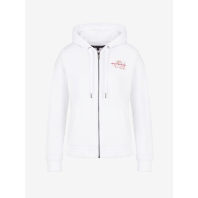 суичър,armani,exchange,full,zip,hoodie,white