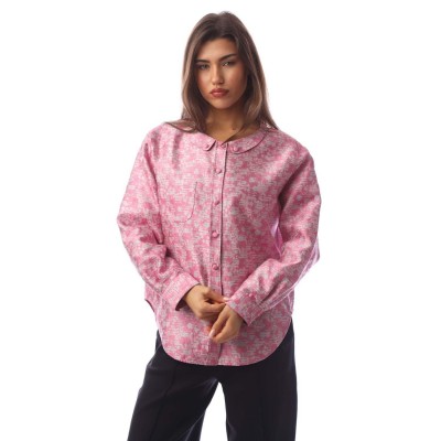 emporio,armani,silk,blouse,multi,colour