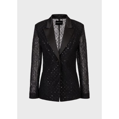 сако,дамски,якета,и,палта,emporio,armani,sequin,blazer,multi,colour
