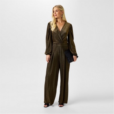дамски,летни,гащеризони,biba,biba,metallic,jumpsuit,gold